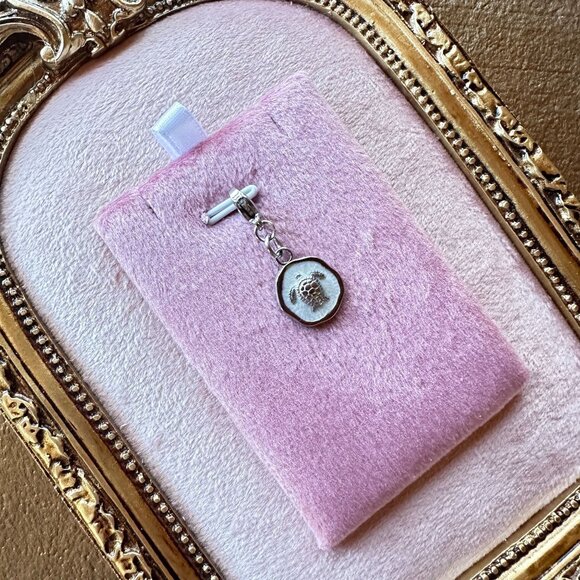 Sea Turtle Charm Pendant Stainless Steel With Lobster Claw Clasp & White Epoxy - Picture 8 of 12